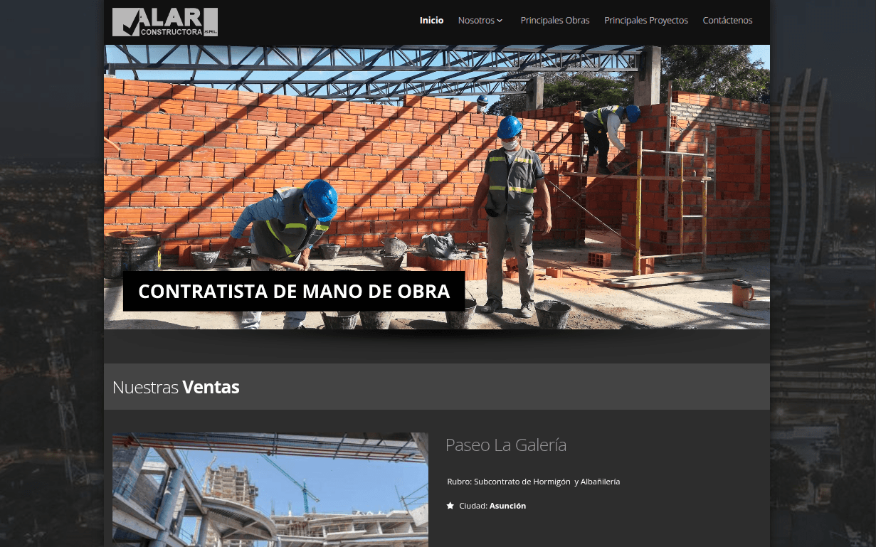 Sitio público de Alar Constructora